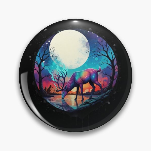 Item preview, Magic Deer Moon - Spirit Moon Art designed and sold by Magic  House.