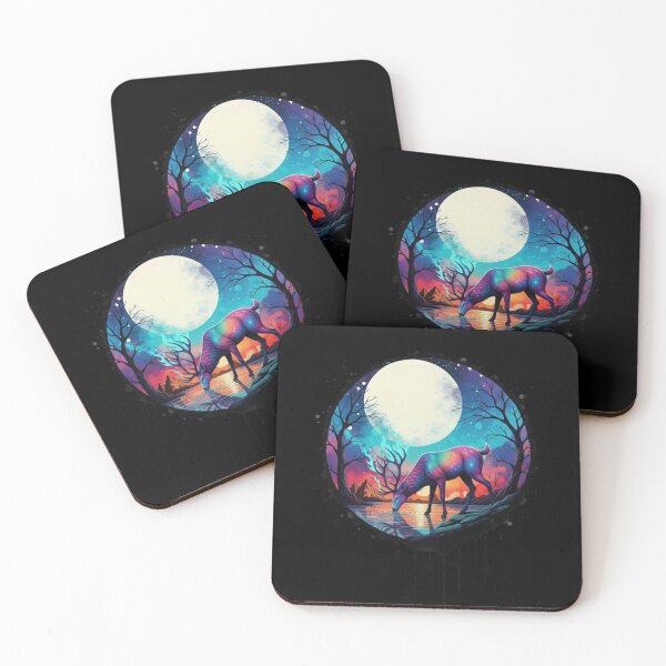 Item preview, Magic Deer Moon - Spirit Moon Art designed and sold by Magic  House.