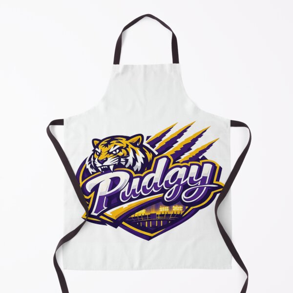 Item preview, Pudgy Tiger Sports Mascot Purple and Gold Esports Team Gaming Logo designed and sold by SaboCollita.