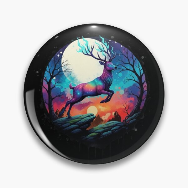 Item preview, Magic Deer Moon - Spirit Moon Art designed and sold by Magic  House.