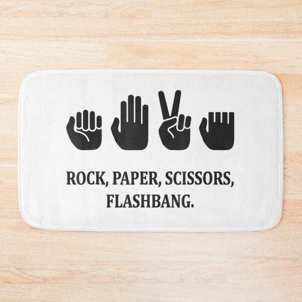Item preview, Rock Paper Scissors Flashbang Funny Gaming Meme Tactical Combat Humor designed and sold by SaboCollita.