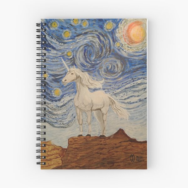 Item preview, Unicorn Starry Night  designed and sold by Matt Starr Fine Art .