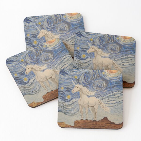 Item preview, Unicorn Starry Night  designed and sold by Matt Starr Fine Art .