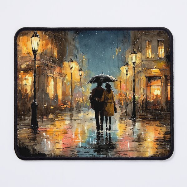 Item preview, Valentine's Rain - Romantic Evening Walk designed and sold by Banal25.