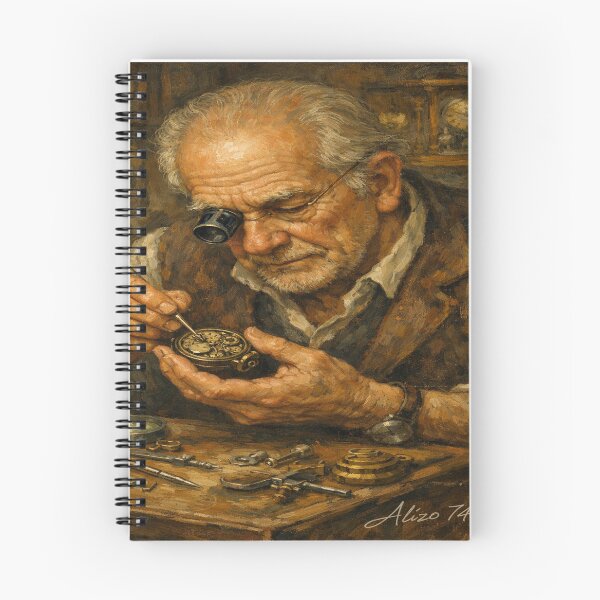 Item preview, Vintage Watchmaker Workshop – Classic Horologist Painting designed and sold by alizo74.