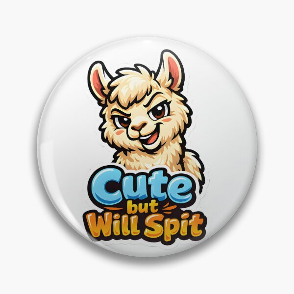 Item preview, Cute but Will Spit – Funny Llama Veterinary Humor Design designed and sold by Bettybee00.