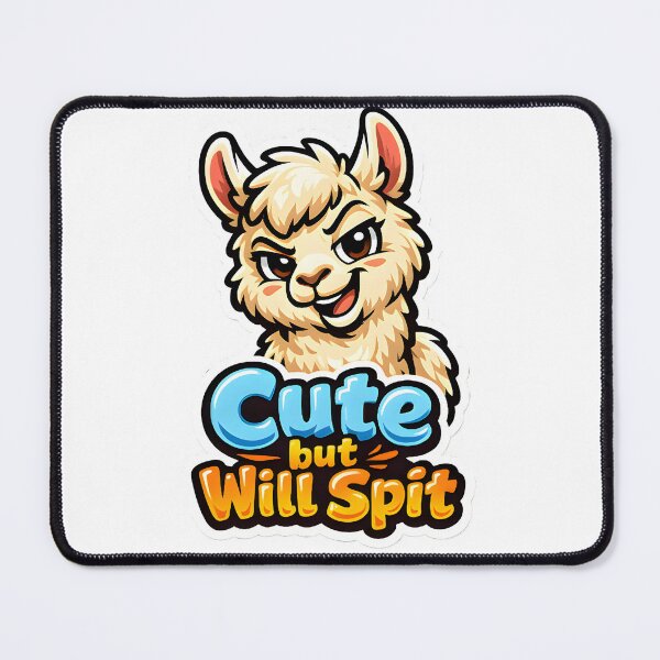 Item preview, Cute but Will Spit – Funny Llama Veterinary Humor Design designed and sold by Bettybee00.
