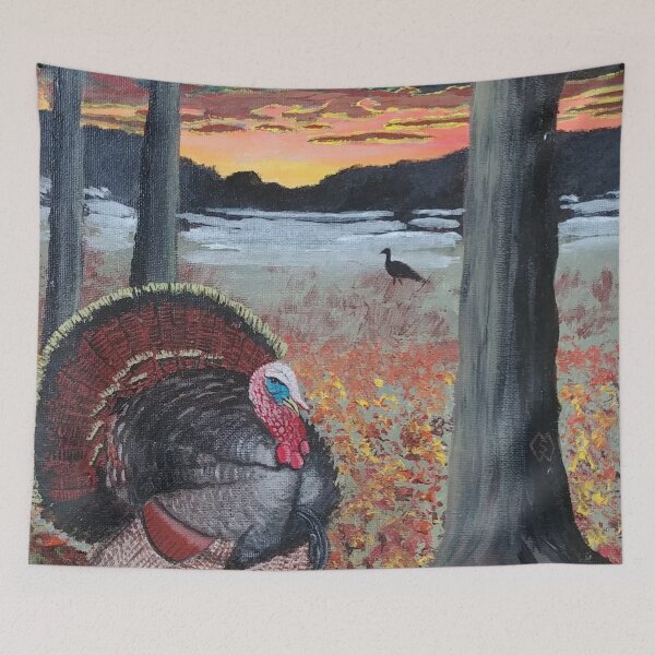 Item preview, Turkey Strut at Sundown designed and sold by Matt Starr Fine Art .
