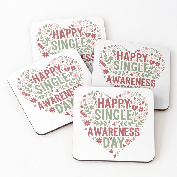 Item preview, Happy Single Awarness day gift for singles designed and sold by Kondi-Art.