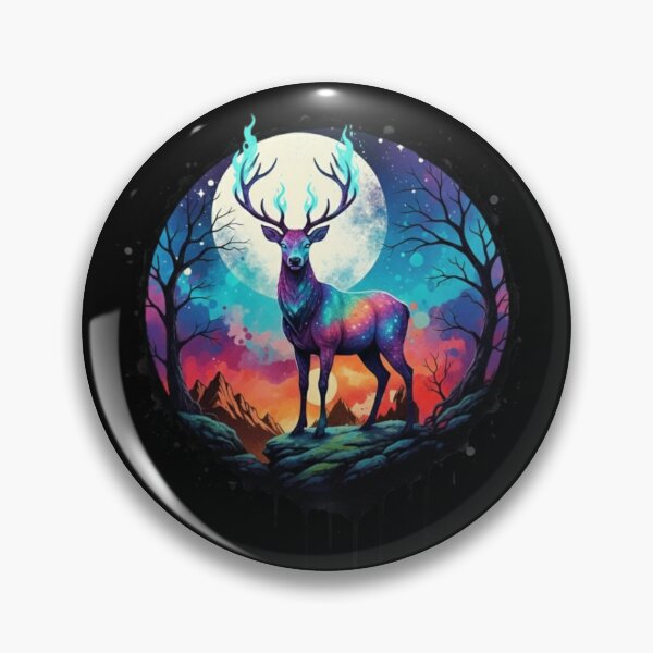 Item preview, Magic Deer Moon - Spirit Moon Art designed and sold by Magic  House.