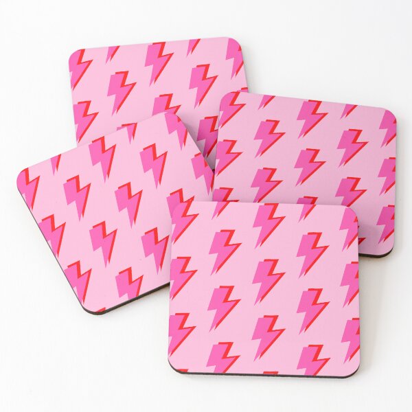 Item preview, Pink and Red Lightning on Pink designed and sold by OneThreeSix.
