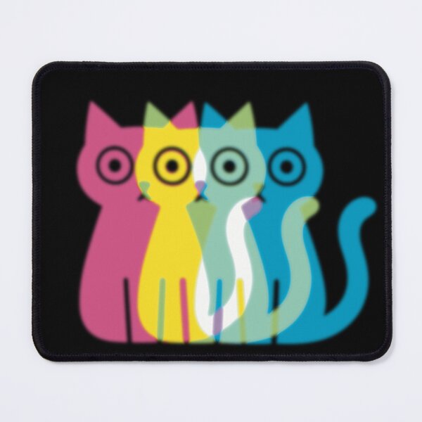 Item preview, Glitch Cat Vision - Trippy Surprised Feline Pop Art designed and sold by David Bath.
