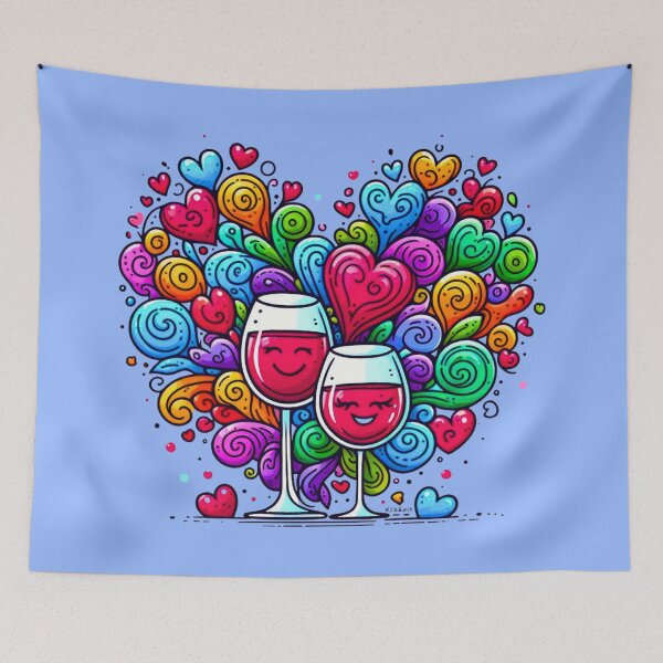 Item preview, Wine Lovers Heart designed and sold by theflandonian.