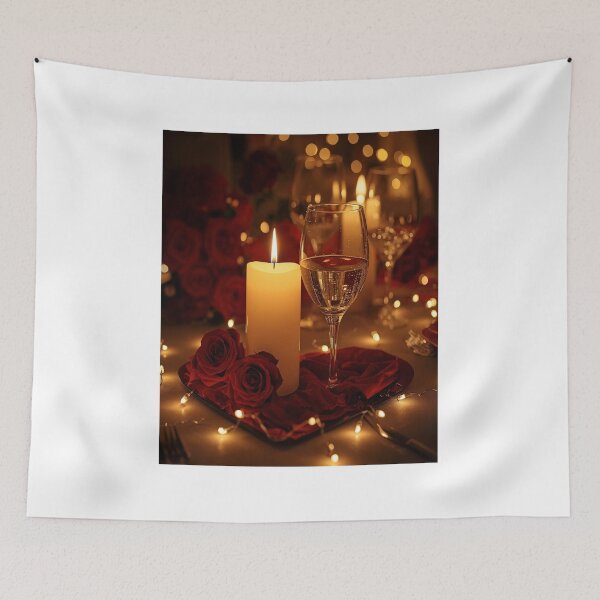 Item preview, Candlelight Romantic Dinner for Two designed and sold by BlushWave Studio.