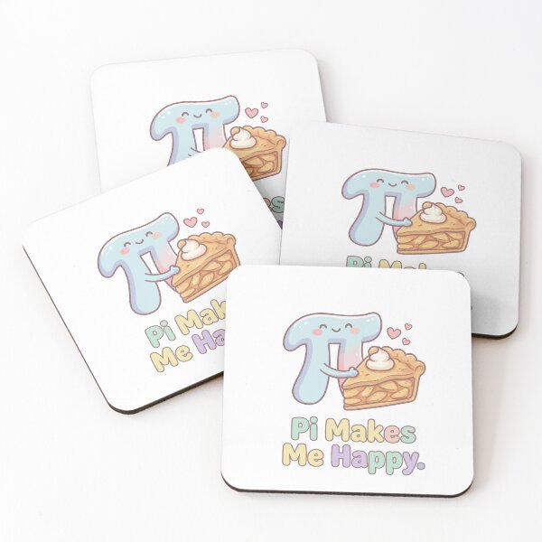 Item preview, Cute Pi Makes Me Happy Math Pun designed and sold by Oko Shop.