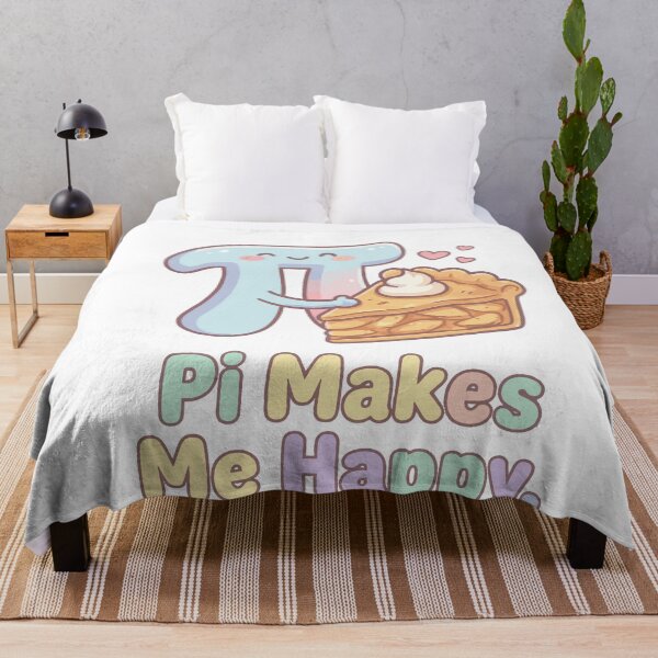 Item preview, Cute Pi Makes Me Happy Math Pun designed and sold by Oko Shop.