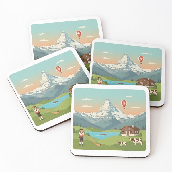 Item preview, Minimalist Country Illustration: Switzerland designed and sold by snoWorkshop.