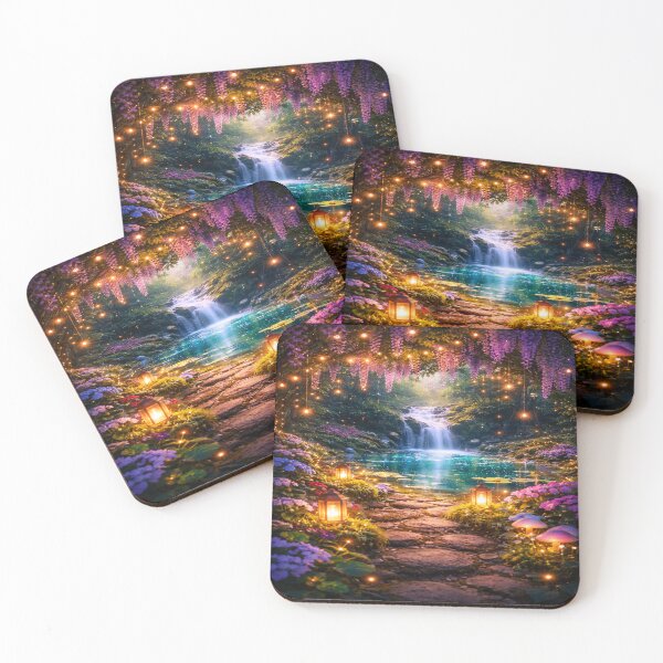 Item preview, Fantasy forest with waterfall designed and sold by Stiix.