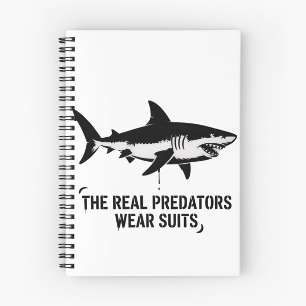 Item preview, Banksy Shark - The Real Predators Wear Suits designed and sold by 123ks.