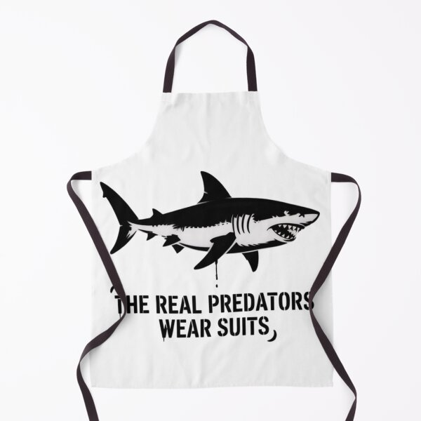 Item preview, Banksy Shark - The Real Predators Wear Suits designed and sold by 123ks.