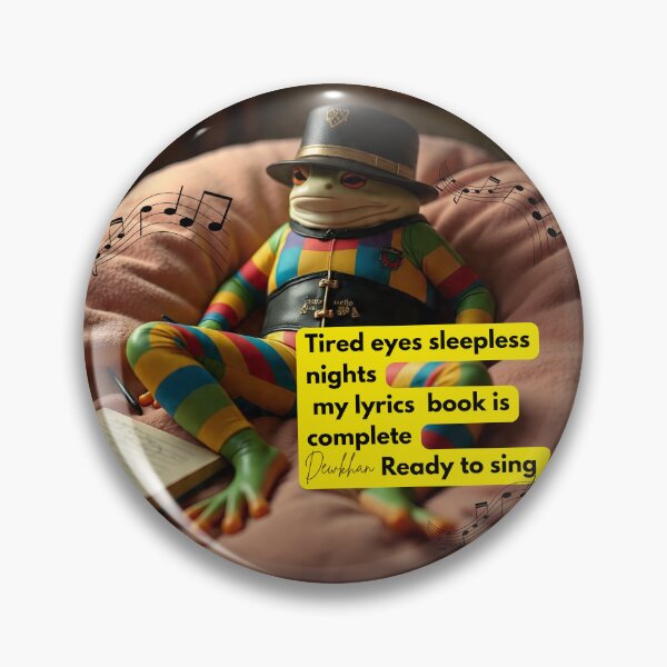 Item preview,    Frog sleepless night lyrics book ready to sing  joke custom design tee designed and sold by Dew  Drop wear.