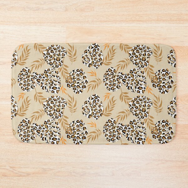 Item preview, Exotic Leopard Hawaiian Tropical Animal Print Monstera Floral designed and sold by RetroMaggie.