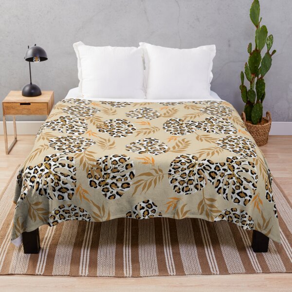 Item preview, Exotic Leopard Hawaiian Tropical Animal Print Monstera Floral designed and sold by RetroMaggie.