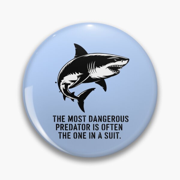 Item preview, Banksy Style Shark - The most dangerous predator is the one in a suit designed and sold by 123ks.