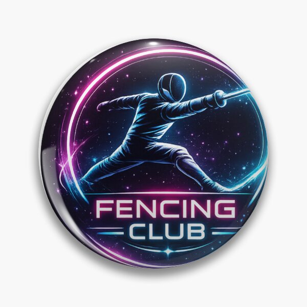 Item preview, Neon Fencing Club designed and sold by ChillCharmStudio.