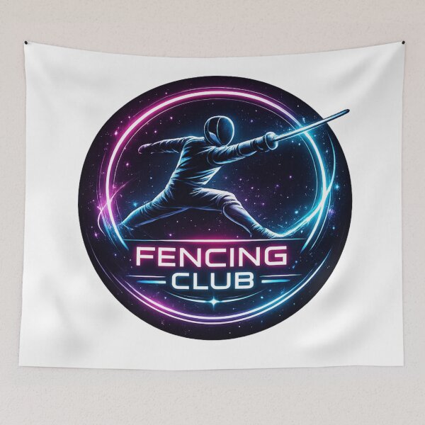 Item preview, Neon Fencing Club designed and sold by ChillCharmStudio.