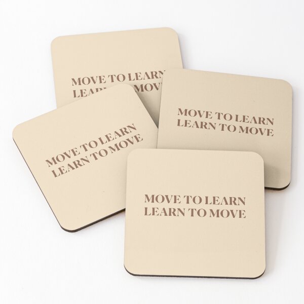 Item preview, Move to learn! - brown designed and sold by Feldymerch.