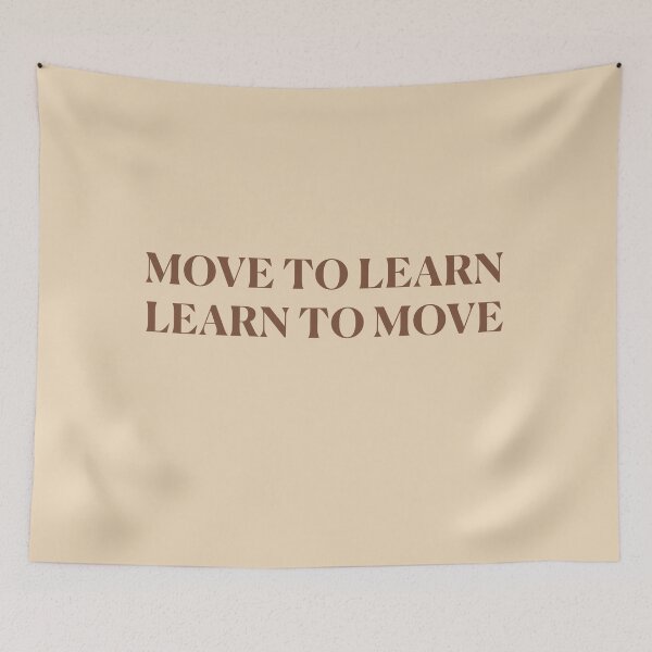 Item preview, Move to learn! - brown designed and sold by Feldymerch.