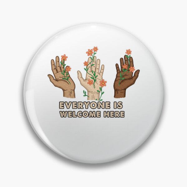 Item preview, Everyone is Welcome Here Diversity Inclusion designed and sold by TeeARTHY.