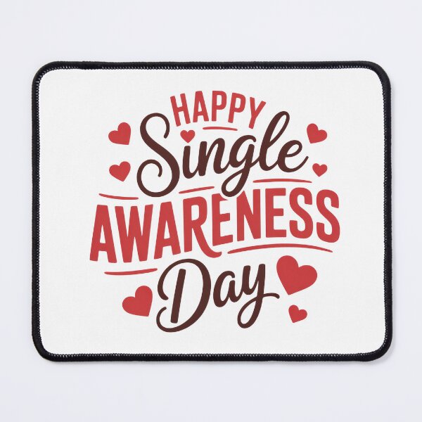 Item preview, Happy Single Awarness day gift for singles designed and sold by Kondi-Art.