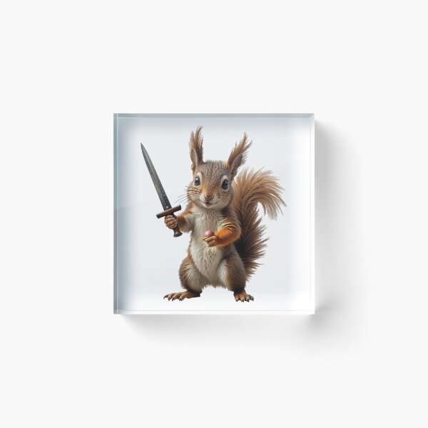 Item preview, Valiant Squirrel with Knight Sword designed and sold by TeeARTHY.