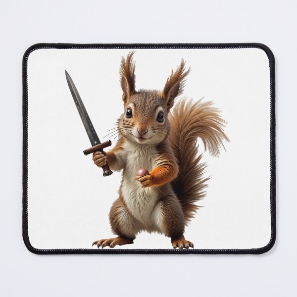 Item preview, Valiant Squirrel with Knight Sword designed and sold by TeeARTHY.