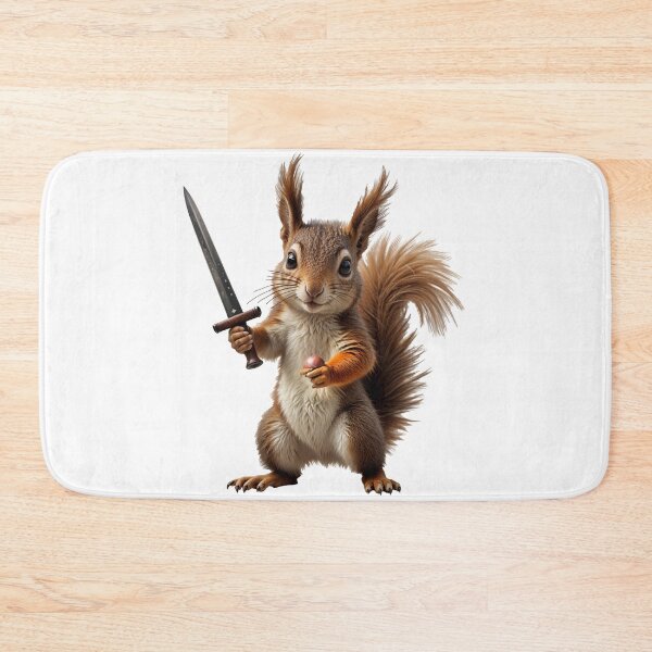 Item preview, Valiant Squirrel with Knight Sword designed and sold by TeeARTHY.