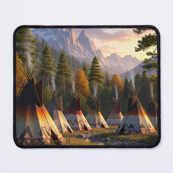 Item preview, Spirit of the Plains Tipi Village Art designed and sold by RBCTk.