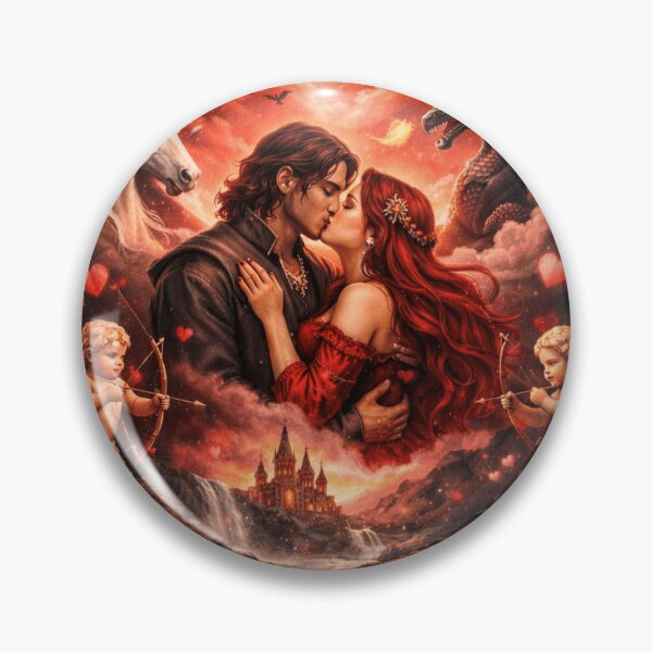 Item preview, Magical Romance – Fantasy Couple Under a Heart Moon designed and sold by waldex44.
