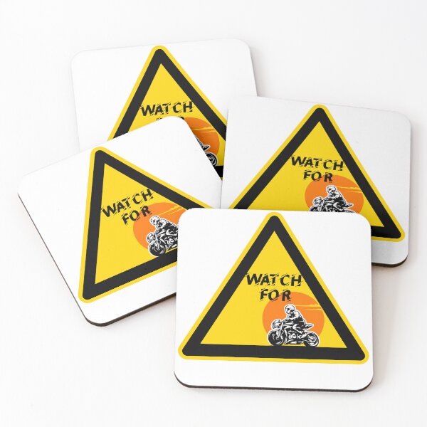 Item preview, watch out for motorcycles warning sign designed and sold by Kondi-Art.