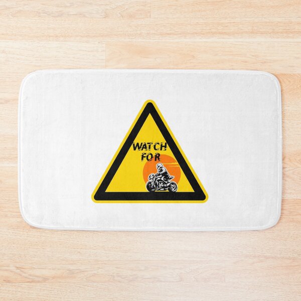 Item preview, watch out for motorcycles warning sign designed and sold by Kondi-Art.