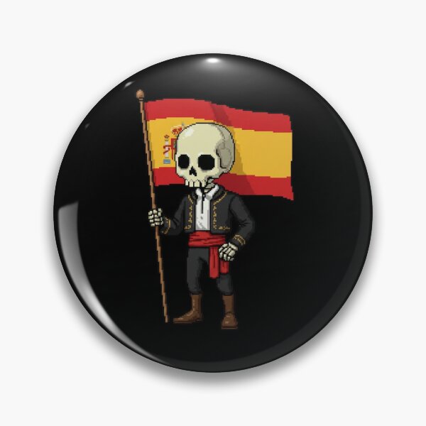 Item preview, Spanish Pixel Skeleton Shirt | Mr. SKVLL | Spain Flag Skeleton Gift designed and sold by MR.SKVLL.
