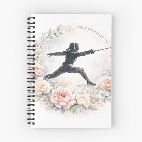 Item preview, Floral Fencer Silhouette designed and sold by ChillCharmStudio.