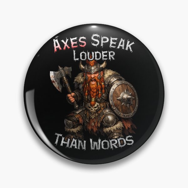 Item preview, Axes Speak Louder Than Words  Dwarven Warrior designed and sold by SHHCreations.