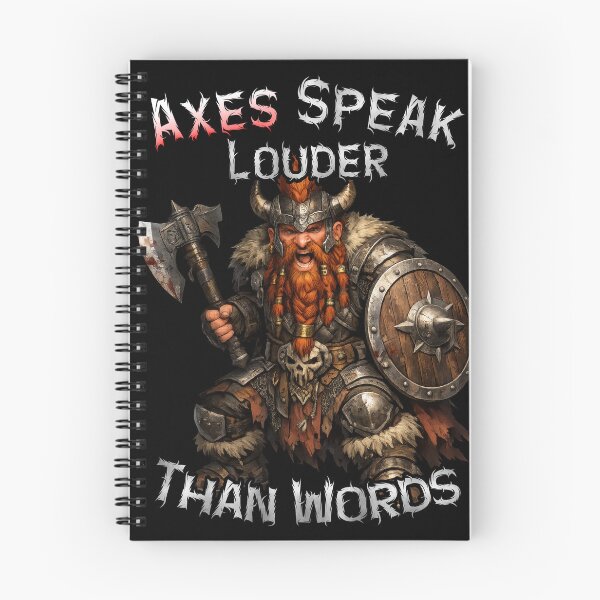 Item preview, Axes Speak Louder Than Words  Dwarven Warrior designed and sold by SHHCreations.