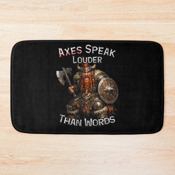 Item preview, Axes Speak Louder Than Words  Dwarven Warrior designed and sold by SHHCreations.