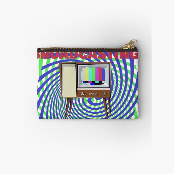 Item preview, Broadcasting Good Vibes – Retro TV Art, Positive Energy, Colorful Nostalgia designed and sold by MidModMagic.