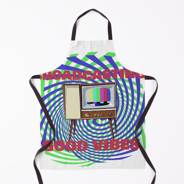 Item preview, Broadcasting Good Vibes – Retro TV Art, Positive Energy, Colorful Nostalgia designed and sold by MidModMagic.