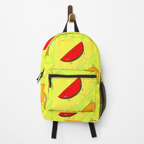 Item preview, "Dynamic Watermelon and Mango Illustration on Vibrant Background" designed and sold by nighttime1990.