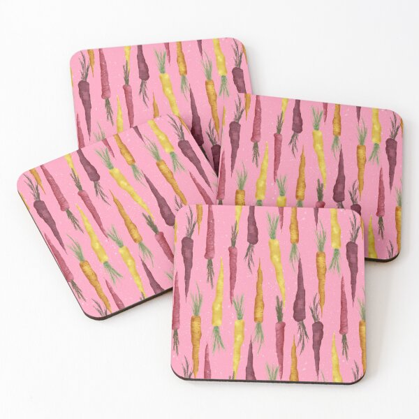 Item preview, Carrot Garden Scandinavian Kids Pattern – Rainbow Vegetables on Pink designed and sold by NoemiMarozsan.